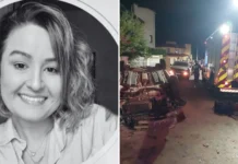Mulher morre após grave acidente com três veículos em Videira