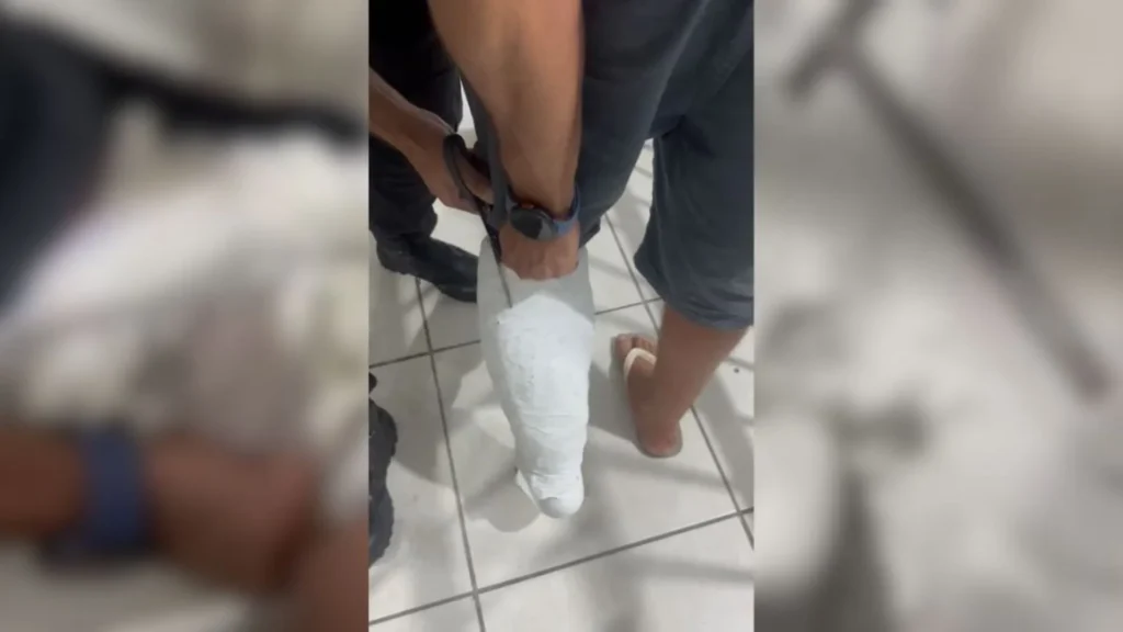 Gesso falso é usado para esconder eletrônicos no Presídio de SC