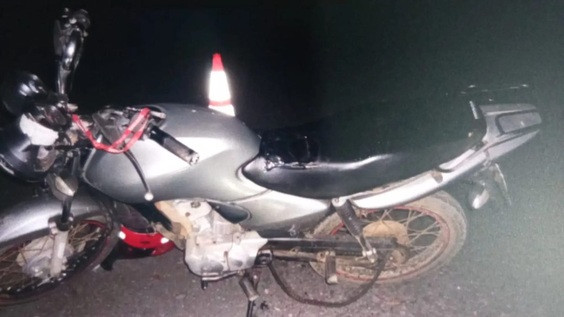 Motociclista fica ferido após queda na SC-135 em Rio das Antas