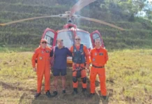 Homem de 51 anos é resgatado após 2 dias perdido na mata em SC