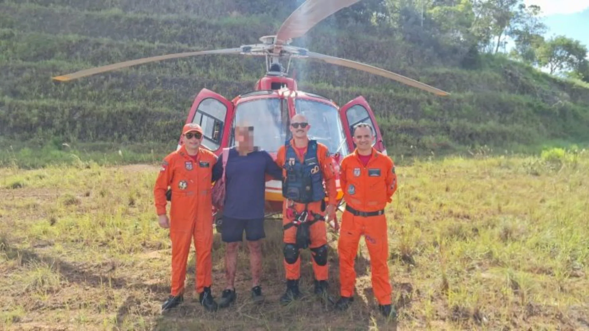 Homem de 51 anos é resgatado após 2 dias perdido na mata em SC