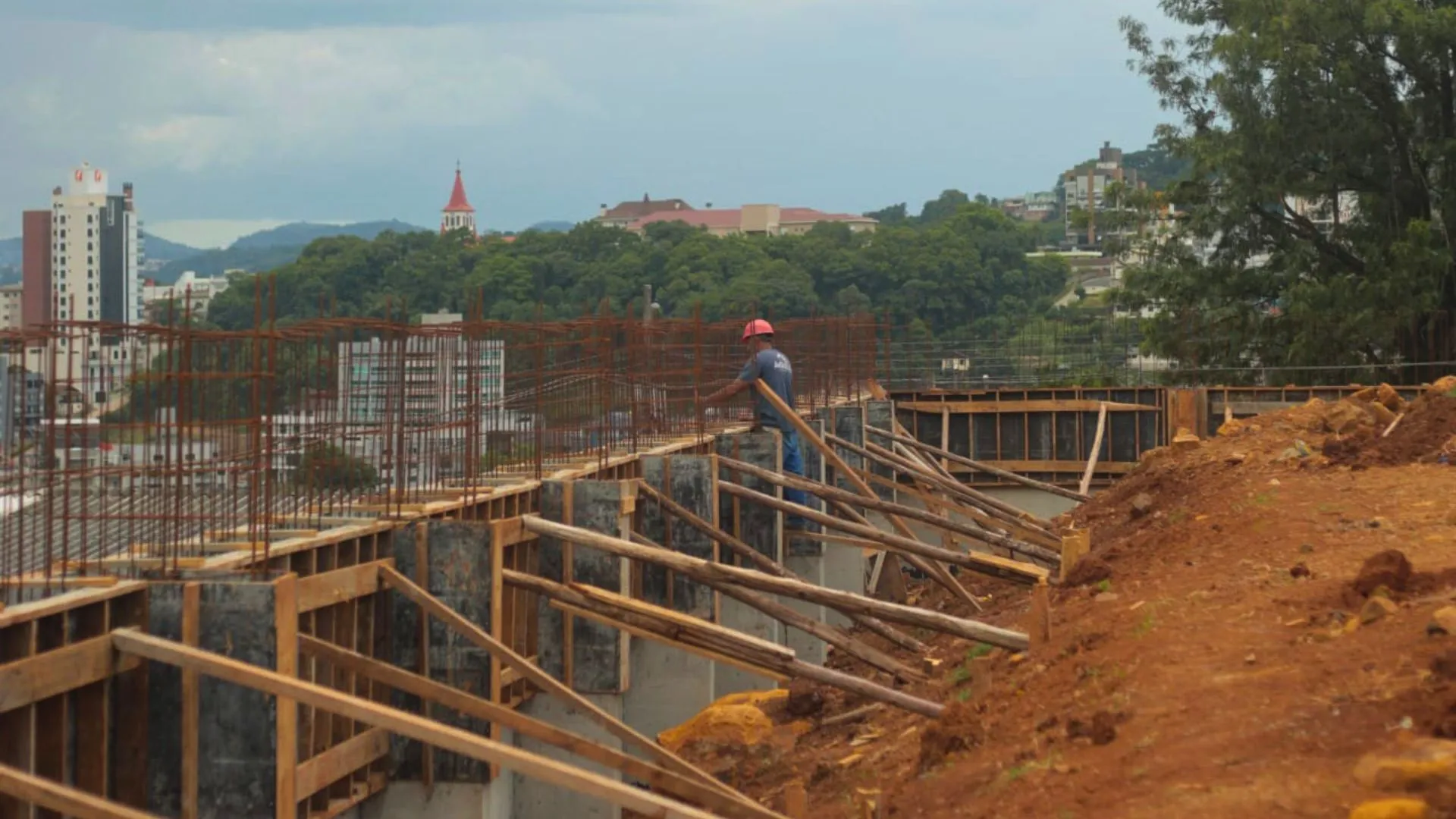 Obras do novo CEMEI no Bairro São Cristóvão avançam em Videira