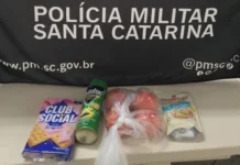 Mulher é detida por furto em supermercado em Herval d’Oeste