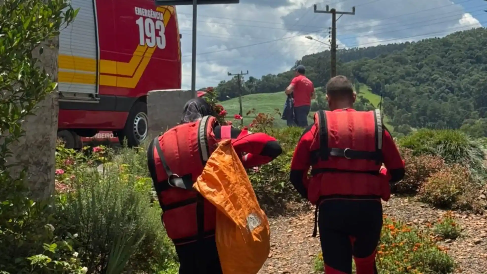 Buscas por possível mulher desaparecida mobilizam Corpo de Bombeiros em Videira