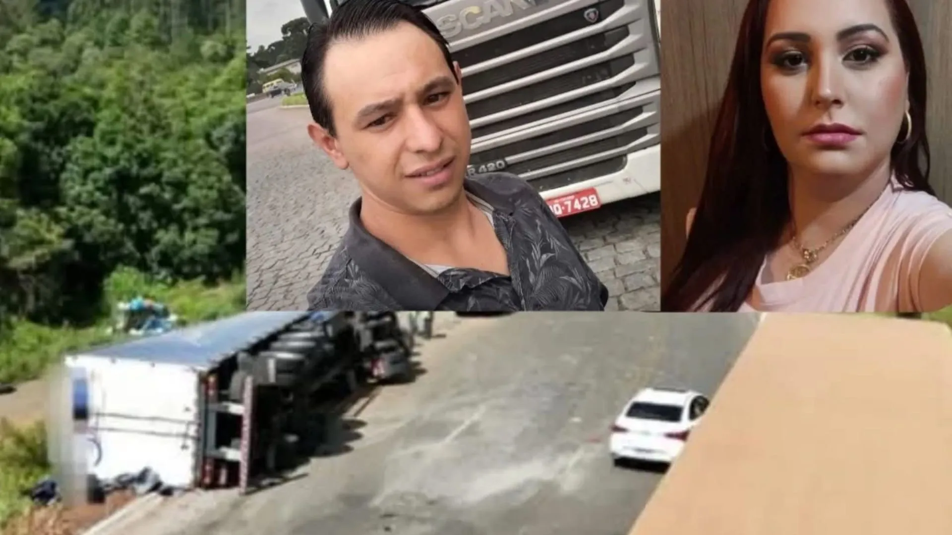 Identificadas as vítimas fatais de acidente com carreta de Caçador