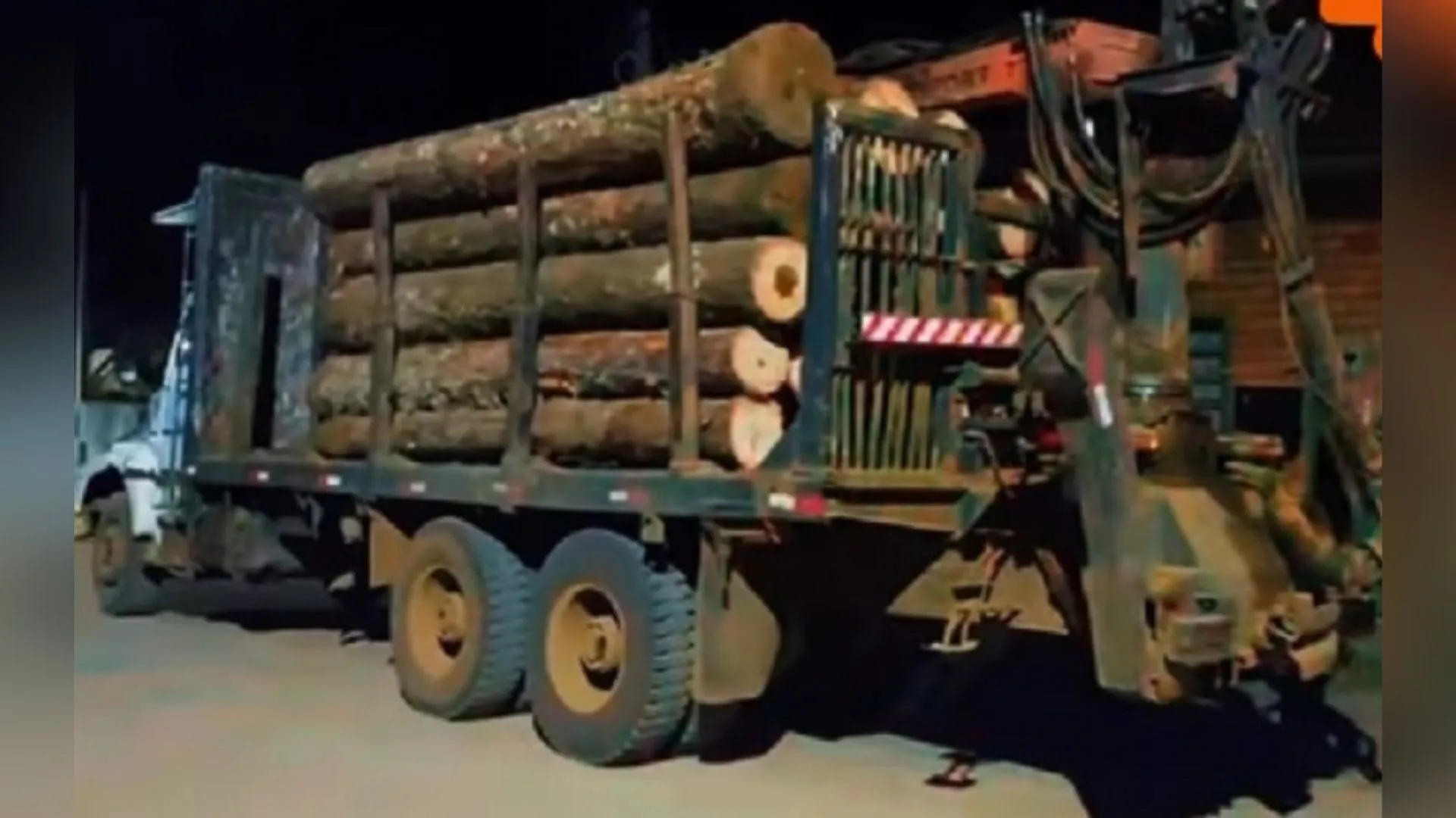 Transporte ilegal de toras de araucária é flagrado em Timbó Grande