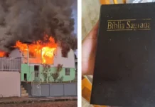 Bíblia permanece intacta após incêndio em Caçador