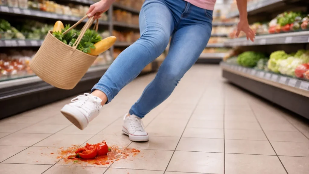 Supermercado indenizará mulher que caiu após escorregar em tomate