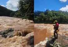 Buscas no Rio Chapecozinho continuam por criança desaparecida