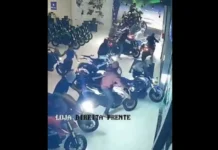 VÍDEO: Grupo invade loja e furta 12 motos durante a madrugada