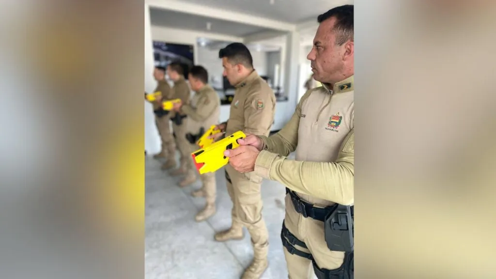 15º BPM realiza treinamento para o uso da Taser X2