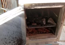 Dois alunos são levados ao posto de saúde após incêndio em escola de Videira