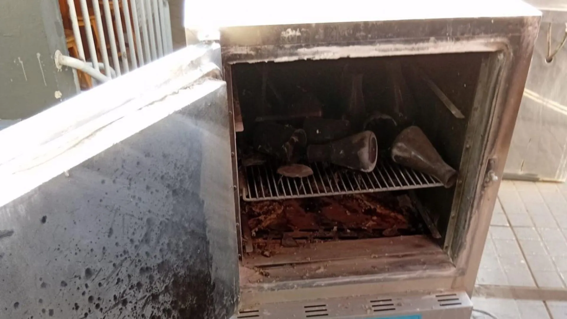 Dois alunos são levados ao posto de saúde após incêndio em escola de Videira