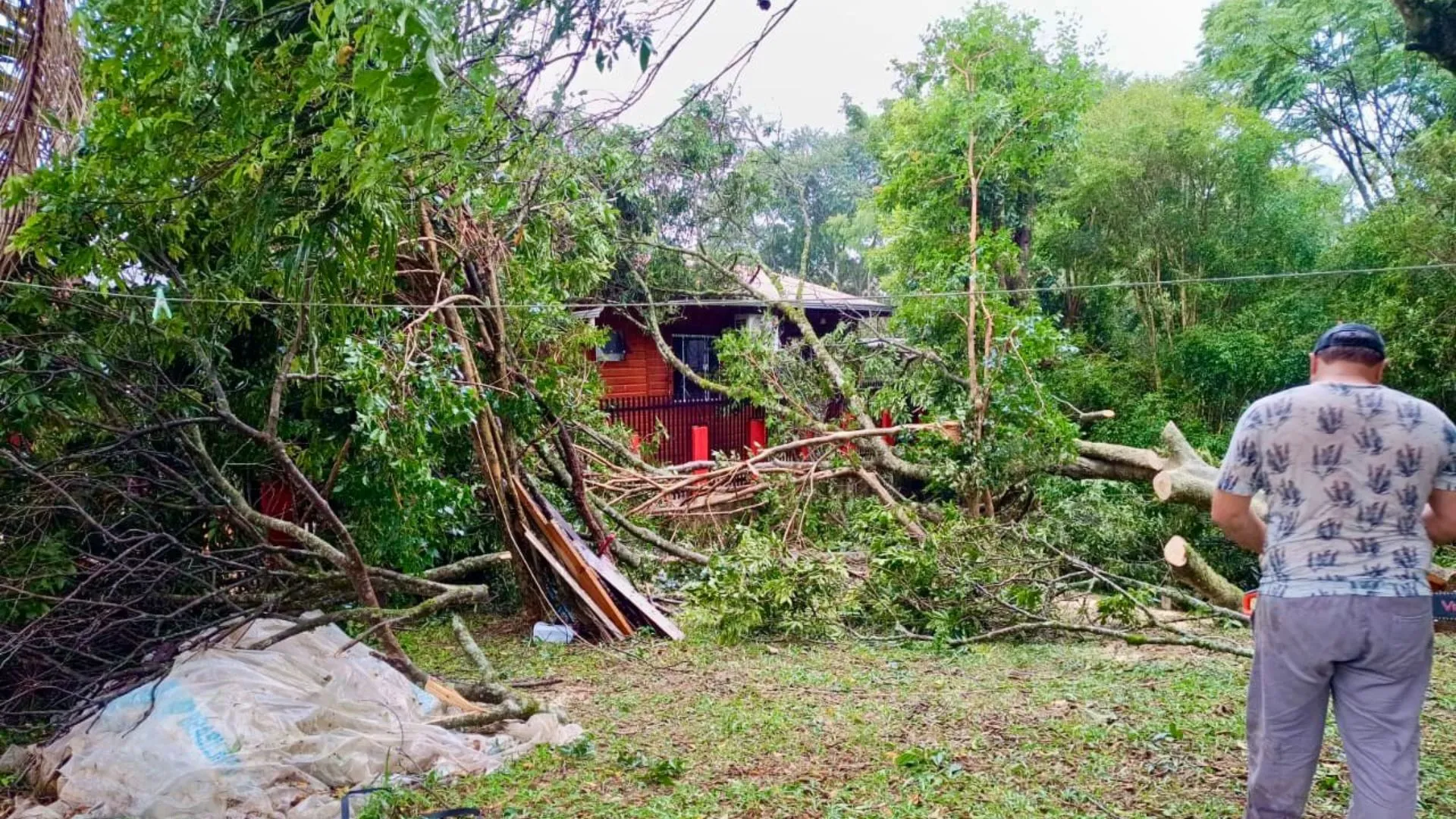 Defesa Civil de Videira atende 20 chamados após temporal