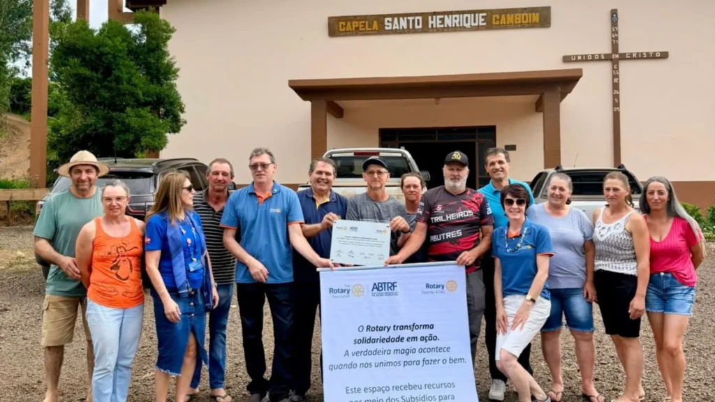 Rotary Club entrega ajuda para mais de 180 famílias atingidas por granizo em Videira