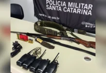 Homem é preso por porte ilegal de armas em Timbó Grande