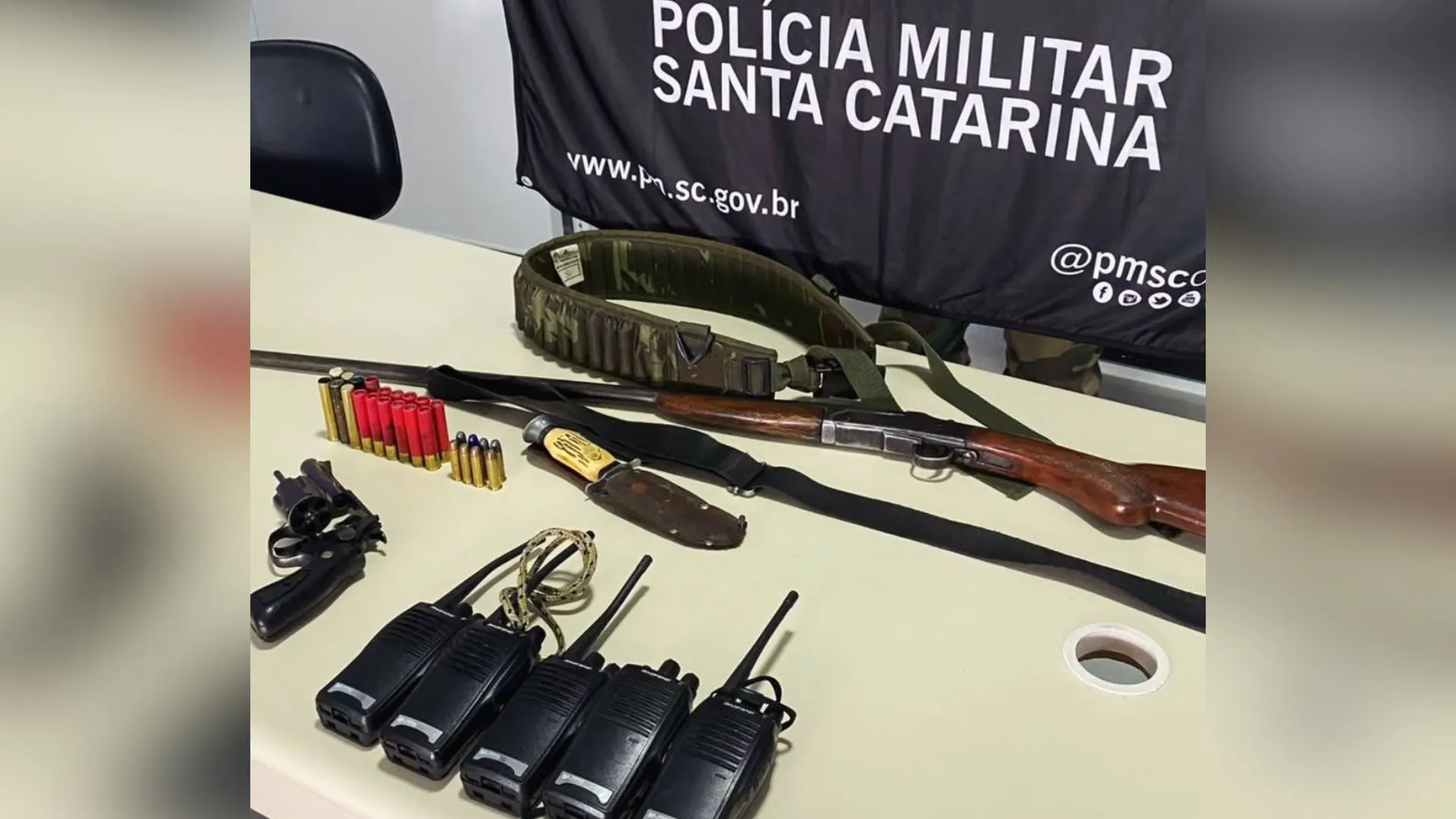 Homem é preso por porte ilegal de armas em Timbó Grande