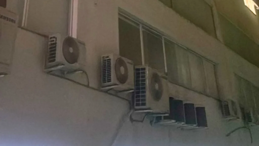 Trabalhador cai do 2º andar durante manutenção de ar-condicionado