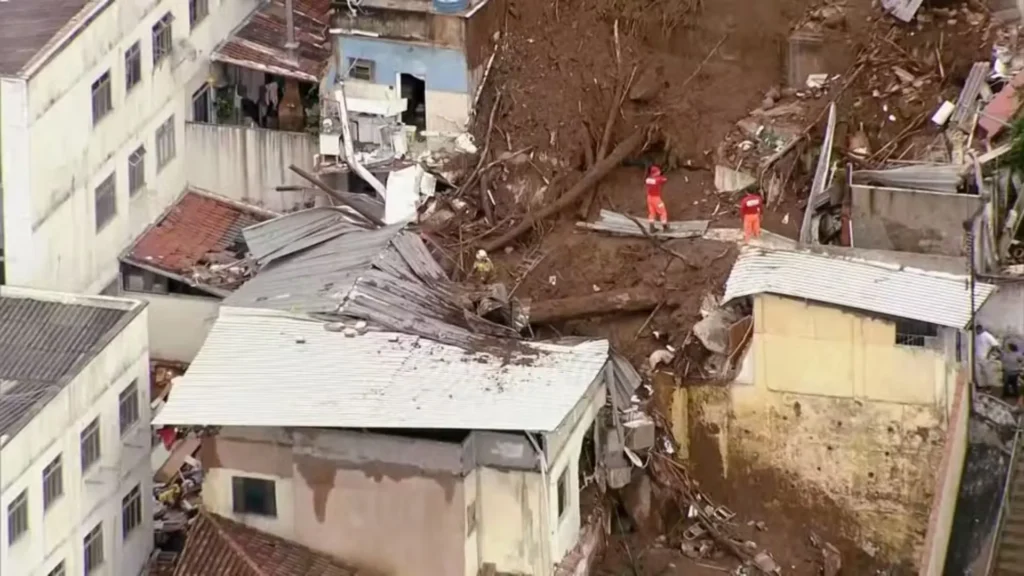 Sobem para 37 o numero de mortos devido as chuvas em Minas Gerais