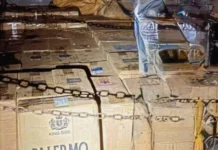Polícia de Ibicaré apreende caminhão com 60 mil maços de cigarros contrabandeados