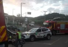 Jovem é detido após queda de moto em Salto Veloso