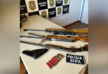Polícia Civil apreende arma em investigação de violência doméstica em Calmon