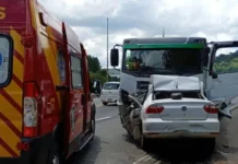 Mulher é assassinada a tiros e suspeito morre em acidente na BR-153