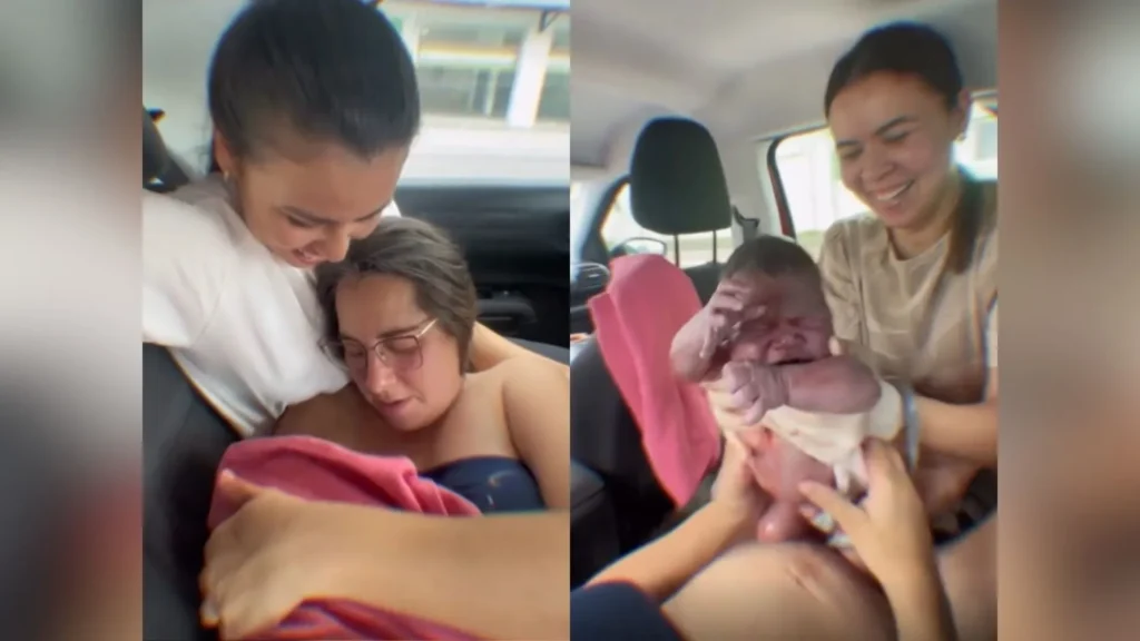 Bebê nasce dentro de carro em movimento em Blumenau