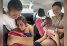 Bebê nasce dentro de carro em movimento em Blumenau Bebê nasce dentro de carro em movimento em Blumenau