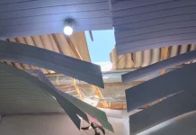 Trabalhadores caem de telhado durante serviço em Lebon Régis