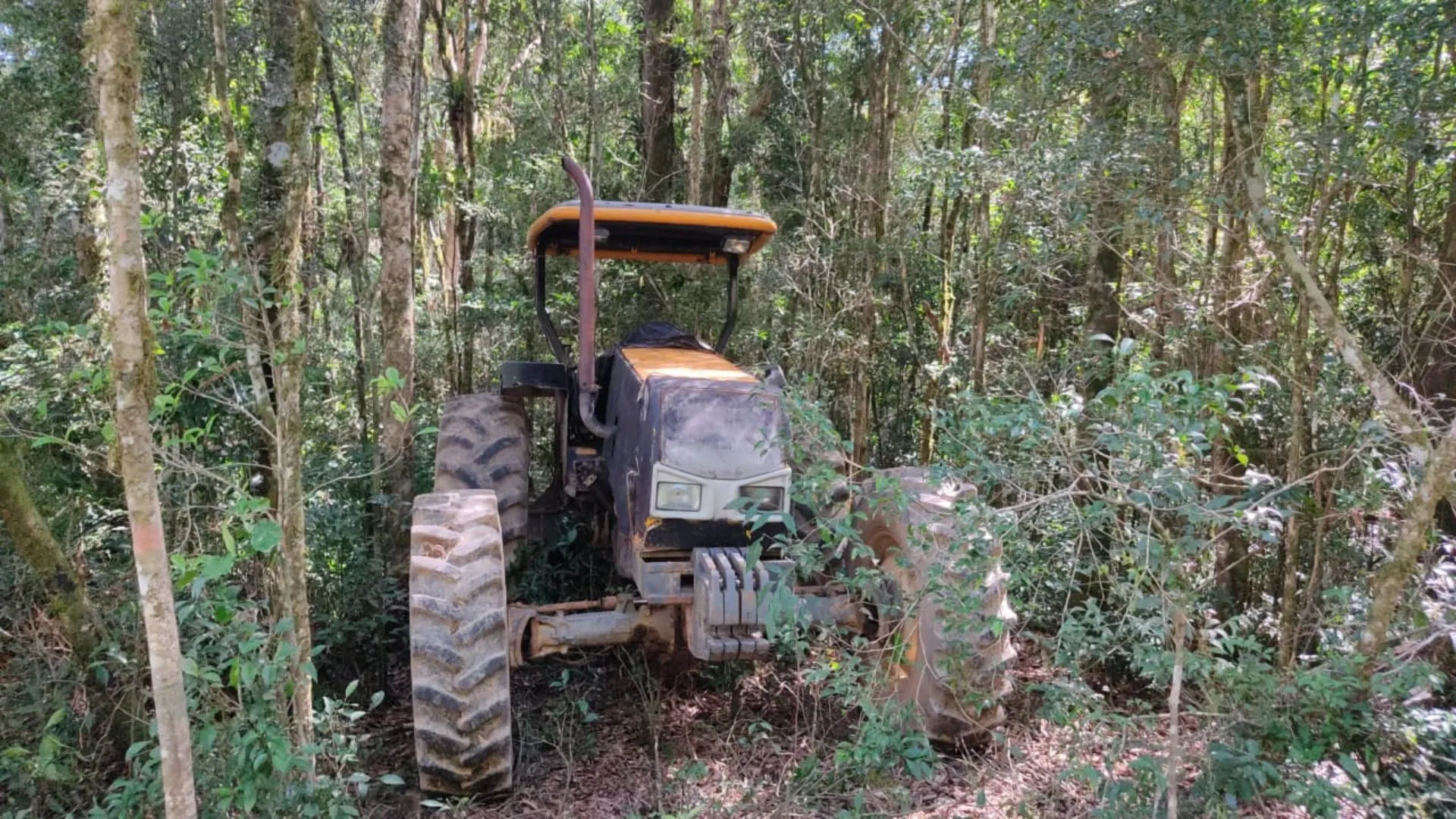 Trator furtado em Macieira é recuperado em Rio Negrinho