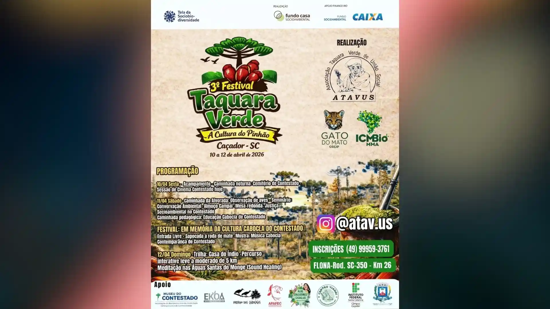 Tradição e história se encontram no 3º Festival de Taquara Verde