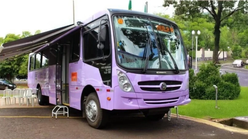 Ônibus Lilás chega a Videira com atendimentos gratuitos para mulheres