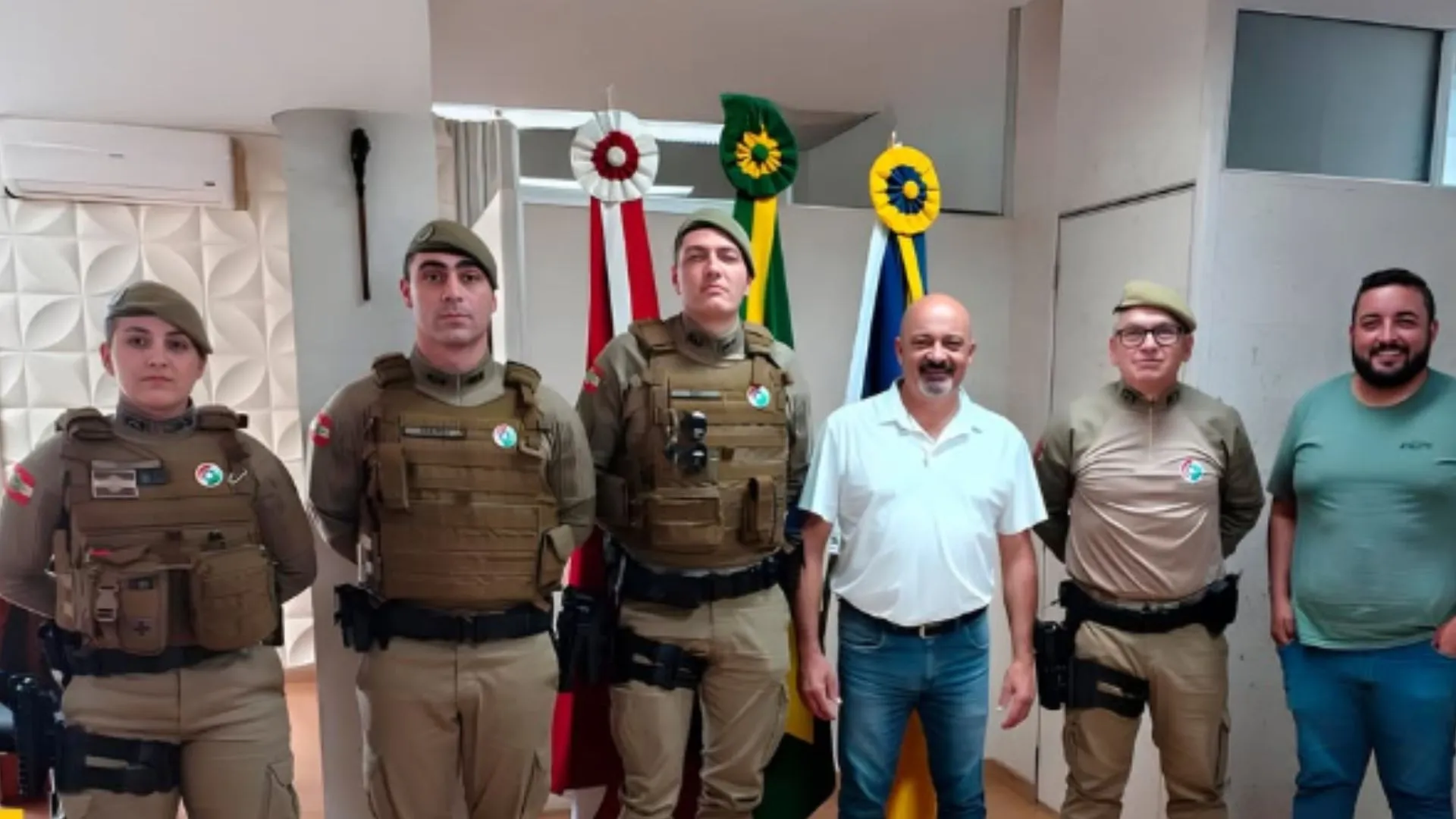 Salto Veloso reforça segurança com novos policiais na cidade