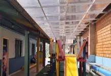 Novos toldos são implantados em Cemeis de Videira Novos toldos são implantados em Cemeis de Videira