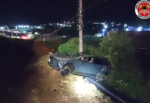 Motociclista tem suspeita de trauma craniano em acidente