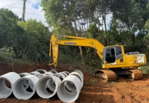 Obras para nova rótula na rodovia Honorino Moro já estão em andamento Obras para nova rótula na rodovia Honorino Moro já estão em andamento