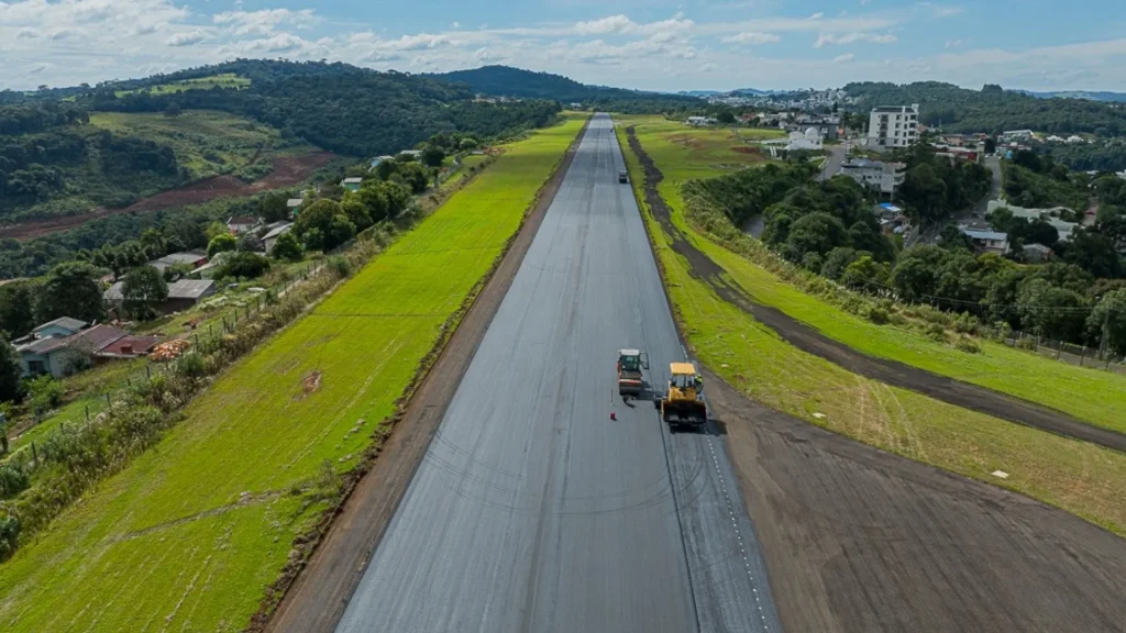Obra no Aeroporto de Videira entra na fase final