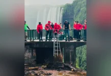 Cataratas do Iguaçu recebem ação de limpeza de moedas Cataratas do Iguaçu recebem ação de limpeza de moedas