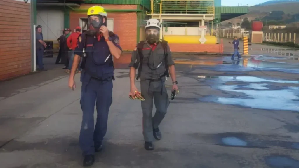 Vazamento de amônia em SC causa queimaduras em trabalhador