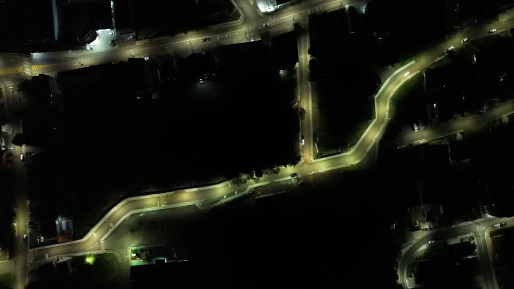 Nova iluminação melhora segurança em ruas de Videira