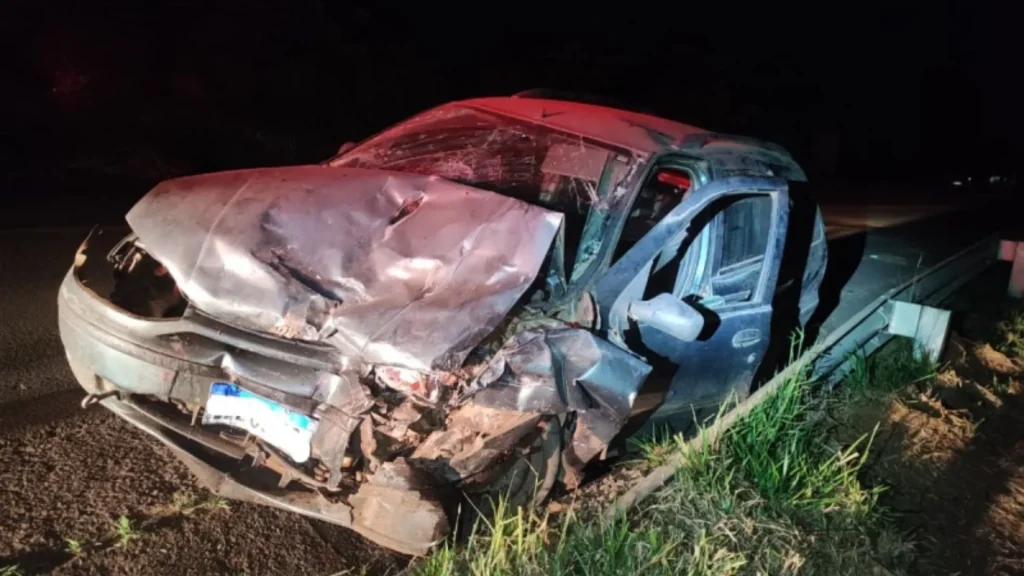 Cinco feridos em colisão na SC-355 em Treze Tílias