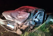 Cinco feridos em colisão na SC-355 em Treze Tílias Cinco feridos em colisão na SC-355 em Treze Tílias