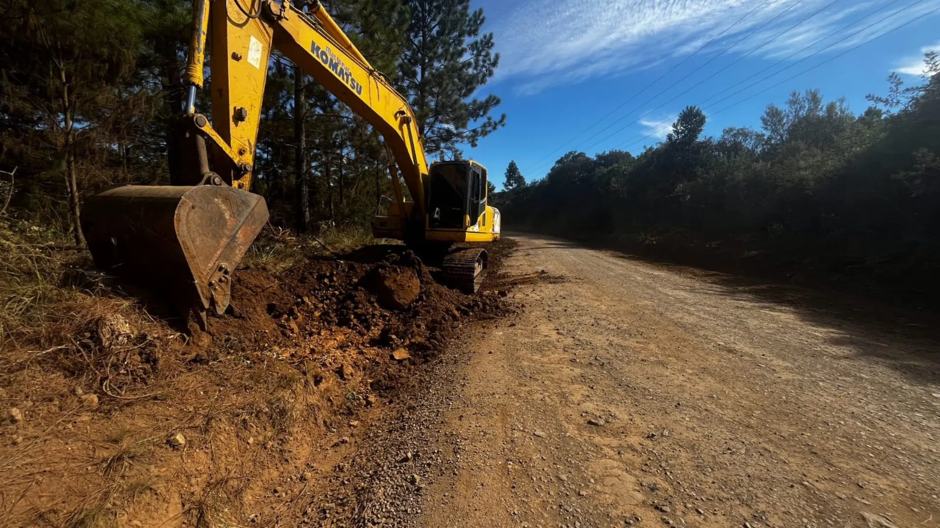 Iniciadas as obras de pavimentação na Linha Adolfo Konder