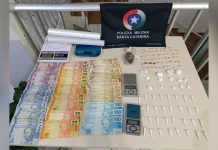 Cocaína, crack e maconha são apreendidas em Videira Cocaína, crack e maconha são apreendidas em Videira