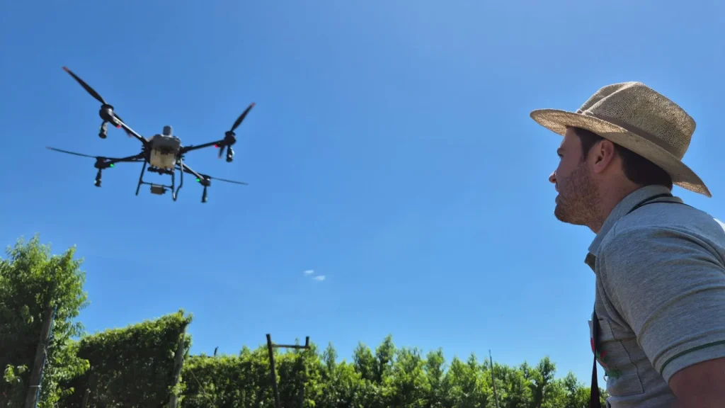 Epagri estuda técnicas de pulverização com drone em Videira