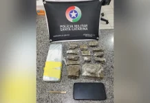 Jovem é preso com 1,5 kg de maconha em Campos Novos Jovem é preso com 1,5 kg de maconha em Campos Novos