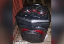 Polícia Militar de Caçador apreende som por perturbação Polícia Militar de Caçador apreende som por perturbação