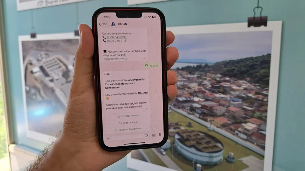 CASAN lança novo canal no WhatsApp para serviços ao cliente