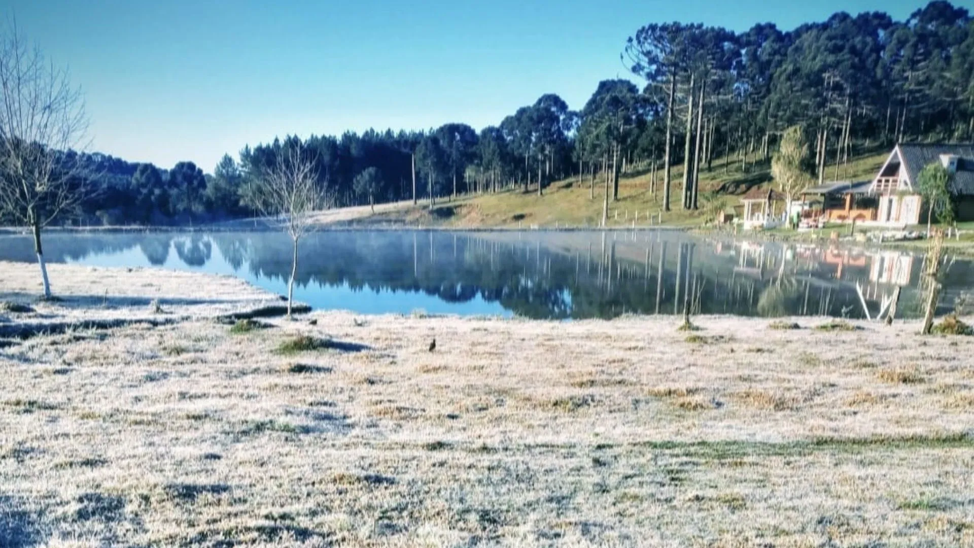 Termômetros despencam e Serra catarinense registra -3°C